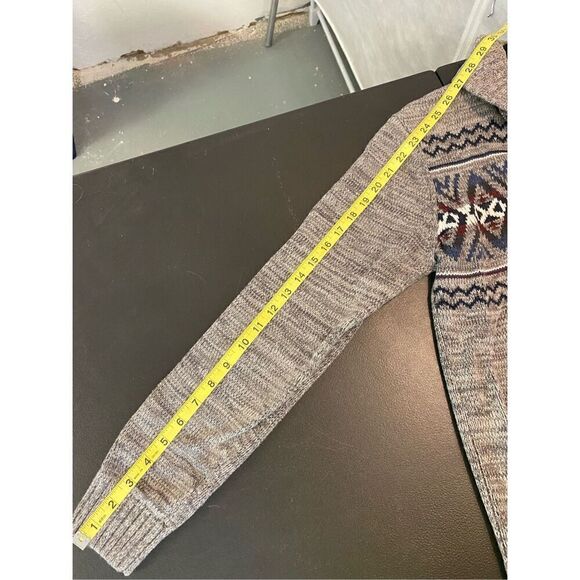 Citizen WOLF Shawl Neck Gray Cardigan Men’s Size Medium - Picture 9 of 15